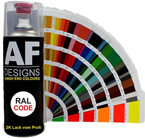 Alex Flittner Designs 2K RAL Lackspray Autolack Sprühdose Spraydose Kratzfest RAL1002 SANDGELB matt
