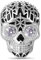 GNOCE Punk Schädel Charms Perlen 925 Sterling Silber Charm Bead mit Zirkonia Stein Passt Alle Armband/Halskette Handgemachtes Geschenk für Freund