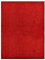 vidaXL Fußmatte Waschbar Schmutzfangmatte Türmatte Fußabtreter Schmutzmatte Schmutzfangläufer Sauberlaufmatte Innen Außen Rot 90x120cm