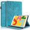 Hülle für iPad 10,2 Zoll 2021/2020/2019 (iPad 9/8/7 Generation) mit Stifthalter PU Leder Schutzhülle Flip Case Cover mit Ständer Kartentasche für iPad Air 3 2019 / iPad Pro 10,5 2017, Türkis