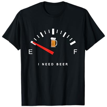 Fête De La Bière Compteur De Vitesse J'Ai Besoin D'Une Bière T-Shirt