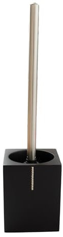Bagnoxx Porte-balais WC Noir 9,5 x 9,5 x 38cm, Brosse Toilette Robuste et Moderne