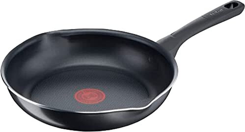 Tefal B5580423 Day by Day Bratpfanne, Titan-Antihaftbeschichtung, Thermosignal, einfache Reinigung, schwarz