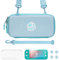 JINGDU Carrying Case for Nintendo Switch Lite, Cute 3D Cat Paw Storage Bag with Screen Protector, Thumb Grips, Protective Case, Straps, Premium Accessories Kit, Blue