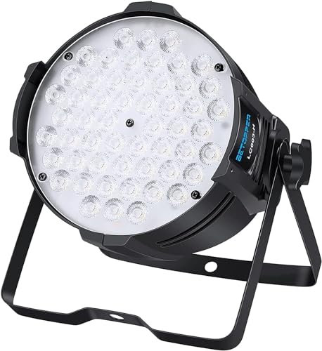 BETOPPER LED Par Licht Bühnenlicht, 54×2W Discolicht Partylicht DJ Licht, Scheinwerfer DMX512 Steuerung kaltweiß/Warmweiß Lichteffekte Strobe Bühnenbeleuchtung für Kirche,Hochzeit,Party,Studio,Theater