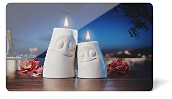 FIFTYEIGHT PRODUCTS / Frühstücksbrettchen „Liebeschwur“ (Resopal, 23,4 cm x 14,3 cm x 0,5cm, blau, Made in Germany)
