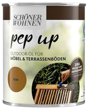 Pep up Outdoor-Öl für Möbel und Terrassenböden 1 l teak
