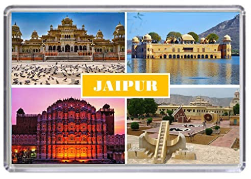Jaipur India Souvenir Acrylic Fridge Magnet (Standard: 70x45mm)
