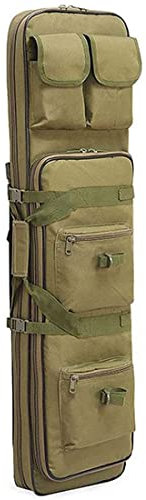 YIHEMEI Weiche Gewehrtasche füR Jagd,Tragbare Waffentasche,Doppelschulter Abnehmbare Quadratische Pistolentasche,Für Zum Angeln, Jagen, Schießsport,Green-85cm