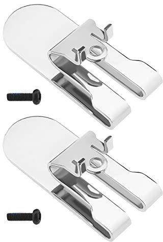 Set di 2 ganci per cintura compatibili con DeWalt 18 V Strumenti Elettrici DCF620B DCF620D2 DCF620D2-AR DCF620D2-B2 DCF620D2-B3 DCF620D2-BR DCF620M2 DCF622B DCF62M2 Tipo 1