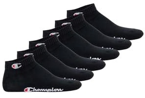 Champion Core Socks 6PP Crew, noir, 39-42 EU (6-8 UK) unisexe - adulte -FW23, Nero