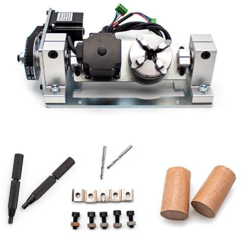 Jieotwice Máquina de Grabado Eje Rotativo CNC Eje Rotativo de 5 Ejes Con Mesa de Mandril para Enrutador CNC