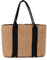 Ynport Crefreak Femmes Grand Sac Fourre-Tout en Paille été Plage Poignées Sac à Main Tissé à la Main Hobo Sacs à Bandoulière Dac à Main pour Les Schats de Voyage， Brun