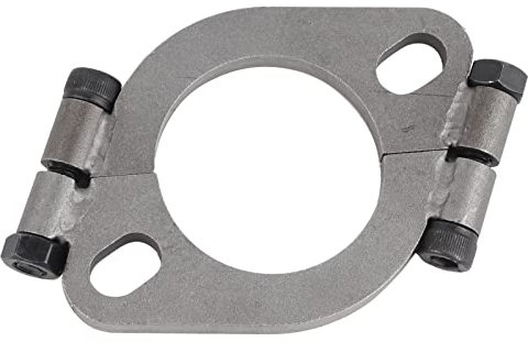 Kit di Flangia di Scarico, Flangia di Scarico Kit di Connessione Flangia e Guarnizione per Scarico 2 Pollici Piatto Ovale Spaccata di Riparazione Flangia di Ricambio Accessorio per Moto Flangia di Sca