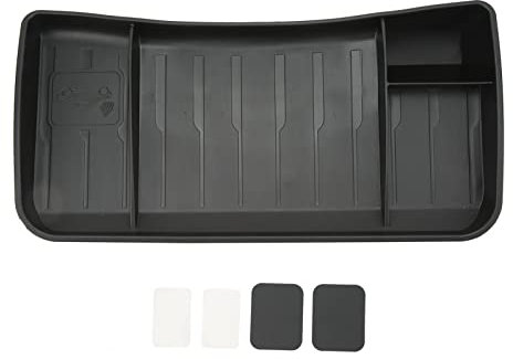 Automobile Dashboard Storage Box TPE Material Behind Screen Black Replacement for Model 3 Y 2017-2023