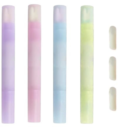 4 Pack Nail Polish Corrector Pens, 12 Replacement Tips, Nail Art Remover Pen, Nail Polish Corrector Pen, Nail Art Corrector Pen