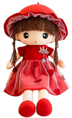 LICHENGTAI Stoffpuppe Fee Puppe 60cm, Mädchen Weichpuppe Niedliche Gefüllte Puppen Stoffpuppe Prinzessin Plüschtier Baby Mädchen Puppe Ragdoll Geschenk Puppe zur Geburt oder Taufe