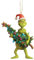 Buyaole Hängende Ornament Weihnachtsbaum Dekorationen Anhänger Weihnachtsdekorationen Einzigartige lustige Harz Grün G-rinch Xmas Decor für Zuhause Urlaub Party (A Grinch hält Weihnachtsbaum)