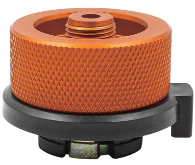 ZONADAH Camping Stove Adapter - Outdoor Gas Tank Adapter with Automatic Shut Off for Travel Camping