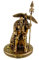 Kremers Schatzkiste Odin Figur Nordische Mythologie Alabaster - Bronzefarben 24 cm Skulptur Wohndekor - Geschenk Wikinger Götter Sammler Edition Statue