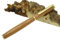 Handgefertigte Füller aus Edelhölzern, Holz handgedrechselt, Unikate (Bubunga, gold)