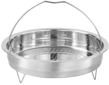 LOVIVER Edelstahl-Dämpfkorb, Dampfkorb, mit Griff, für die Küche, Dampf, Meeresfrüchte, leichtes Gebäck, Dampfgarer, Einsatz, Dampfwerkzeuge, 24CM