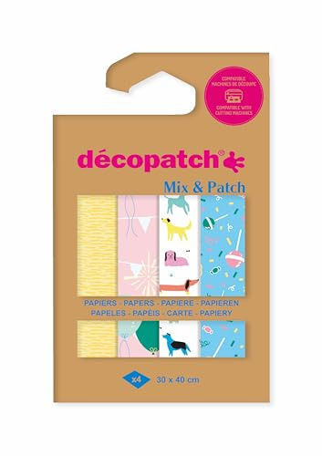 Décopatch - Blatt, DP037C, Mehrfarbig