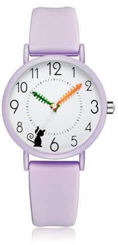 CIVO Orologio-Donna Silicone-Viola Analogico Orologio-da-Polso - Minimalista Quarzo Orologio Donna Impermeabile Casuale Elegante, Moda Regalo Donna