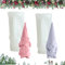 Casenly 3D Silikonform Weihnachten, 2 Stück Silikonformen Gießformen, Epoxidharz Formen Weihnachten, Weihnachtsmann Silikon Gießform für DIY Silikon Kerzen Gießform, Formen Seifenform