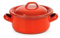 Cocotte avec Couvercle Acier Emaillé Rouge - Pujadas