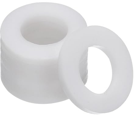 PATIKIL Unterlegscheiben, 100 Stück 18mm Außendurchmesser 10mm Innendurchmesser 2mm Dicke PTFE-Dichtungsunterlegscheiben Flanschdichtung Dichtung für Wasserhahnrohr Wasserschlauch