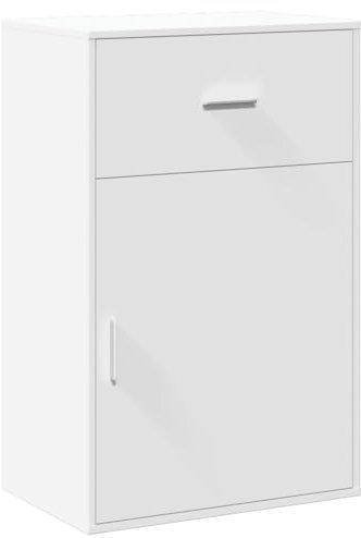 QJBSAVVA Haushaltsschrank Werkzeugschrank Werkstattschrank Garage Schrank - Beistellschrank Weiß 56,5x39x90 cm Holzwerkstoff für Büro Küche Schlafzimmer Abstellraum