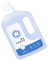Liquide nettoyant for vitres 1L for toutes les vitres, accessoires d'aspirateur - Compatible avec ECOVACS, Compatible avec WINBOT W2 OMNI/ W1 PRO