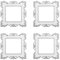 4X Resin Single Light Switch Cover Surround Socket Finger Elegant Plate Panel Deco (Silver)