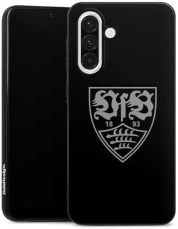 Silikon Hülle kompatibel mit Samsung Galaxy A56 5G Case schwarz Handyhülle Offizielles Lizenzprodukt VfB Stuttgart Bundesliga