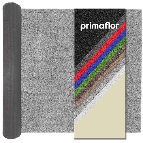 Primaflor Kunstrasen Color Wave B1 | Grau | 200x300 cm | 8 mm | B1 schwer entflammbar | wasserdurchlässig | UV-beständig | Rasenteppich für innen und außen | Outdoor Bodenbelag