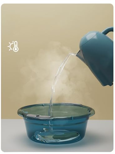 Wakects Plastic Wash Basin, Portable Dish Tub with Handles for Home, Kitchen, Laundry, Durable Design, Easy to, Multi-purpose Usage for Washing, Soaking Dishes, Floors, Delicate (M)