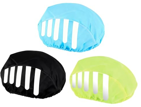 3 Stück Regenschutz Fahrradhelm, Regenhaube Fahrradhelme Regenüberzug
