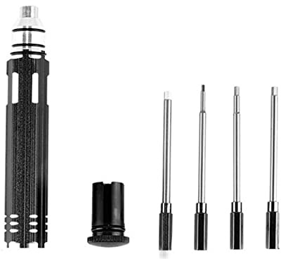 Qusedwey de Tournevis à Douille Hexagonale 4 en 1 Tournevis Hexagonal H1.5 H2.0 2.5 H3.0Mm Outils de ModéLisation pour Avion RC