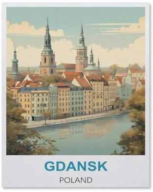 Puzzle 1000 Teile Puzzle，Danzig, Polen，Erwachsene Kinderspiel Lernspielzeug(75x50cm-HS43