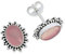 Ohrstecker 925 Silber Rosenquarz rosa Stein Edelstein Ohrringe echt Silber Damen Sterling Silber Stecker Geschenk(MOS-054-07)