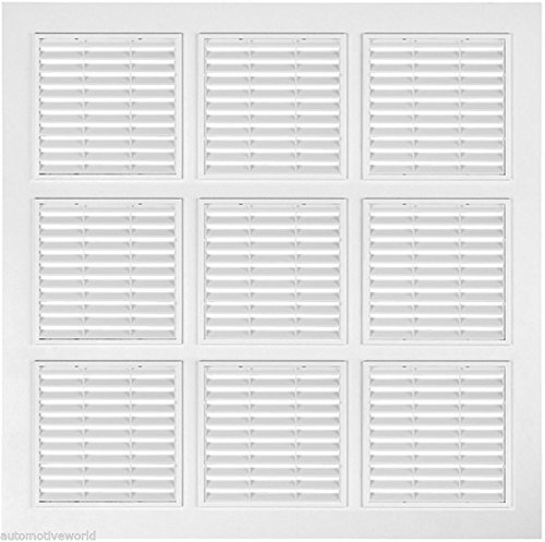 Panel de techo suspendido de 595 mm x 595 mm / 23.5 x 23.5 rejilla cuadrada difusores de rejilla de ventilación RK