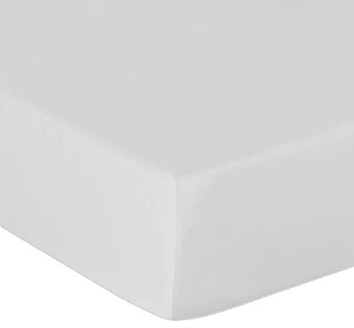 Heckett & Lane Mako Satin Spannbettlaken Farbe Weiß 180 x 200 cm