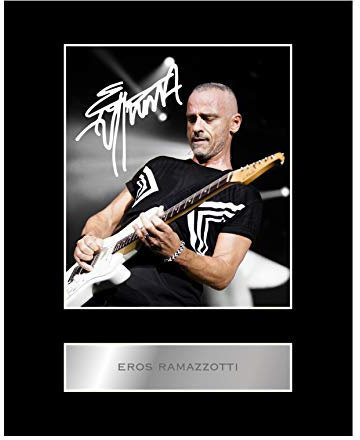 Iconic pics Eros Ramazzotti Signiertes Wandbild mit Autogramm #1