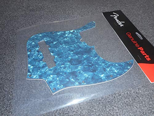 Fender© J-Bass© Pickguard, turquoise moto 4ply