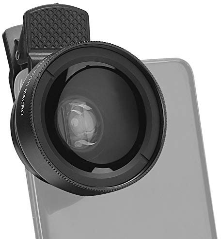 Topiky Handy-Objektivaufsatz, 2-in-1-Clip-on-Handy 0,45-facher Weitwinkel + 12,5-faches Makro-Objektiv HD für Smartphone-Nahaufnahmen Zubehör
