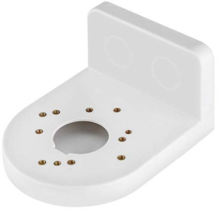 Socobeta Dome Camera Bracket, Universal Family Alert CCTV Dome Camera Wall Mounting Bracket Stand ABS Plastic White 5 x 4.09inch Indoor Use