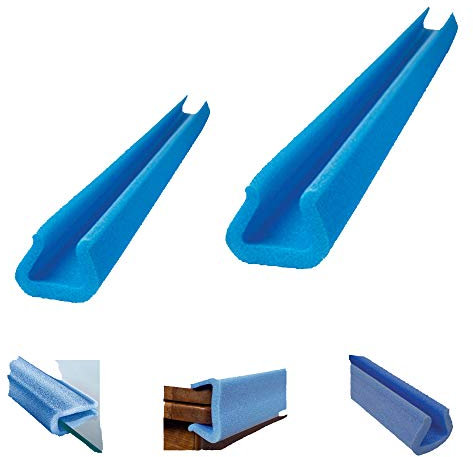 Wellpack Europe Foam Edge Guard Protectors Protection (Blue Edge Guard (Pack 2), 35-45mm x 2m Long)
