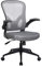 TRISENS Bürostuhl Ergonomisch Drehstuhl Schreibtischstuhl Mesh Netzstoff Office Stuhl, Farbe:Schwarz/Grau ohne Kopfstütze