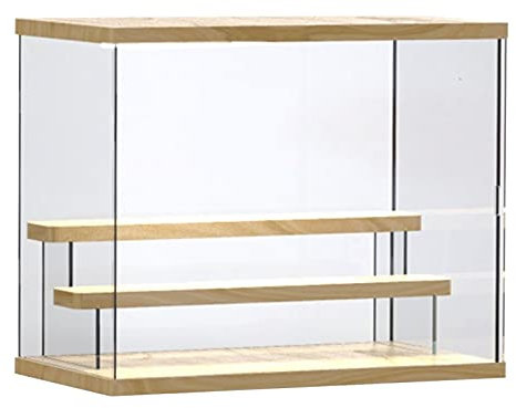 Acryl Vitrine, Staubdichter Schaukasten für Modellauto Figur Desserts, 3-Schicht